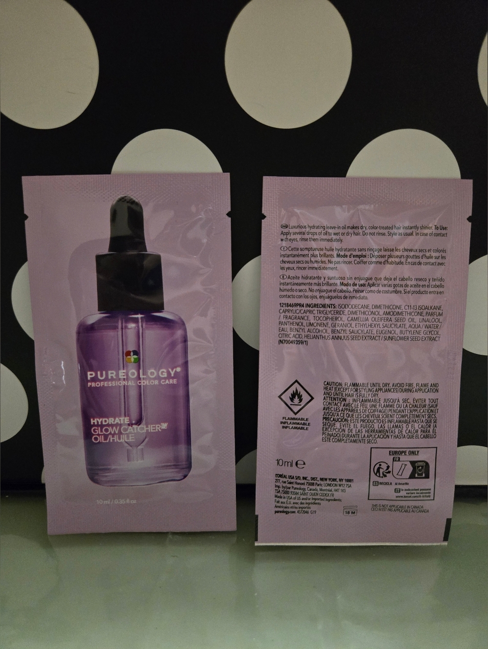 5/$25✨️Pureology Glow Hair Oil Samples✨️